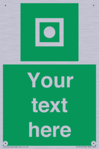 Custom sign safe condition Shipboard general alarm